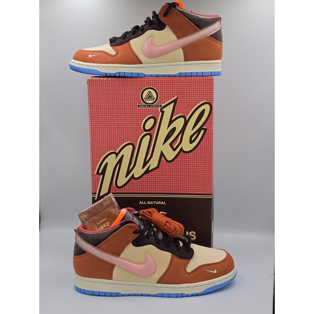 Nike Dunk Mid x Social Status Chocolate Milk DJ1173 700 Men’s 10.5 New